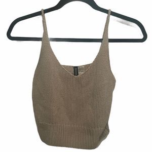 H&M beige sweater tank top